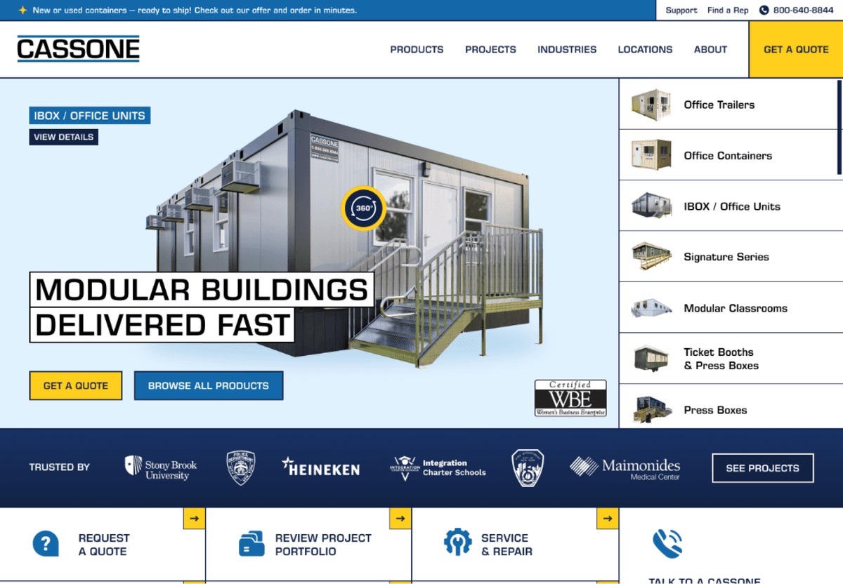 The Cassone Leasing homepage